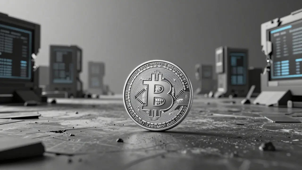 Single token abandoned on empty trading floor