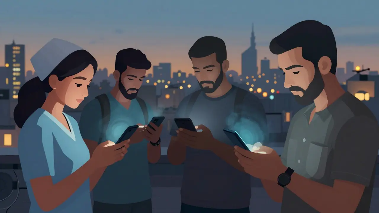 Ordinary Egyptians using burner phones to send crypto through Telegram at dawn.