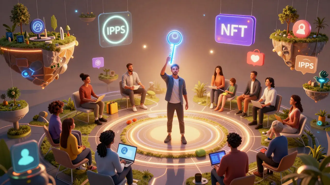 Creator unlocking exclusive content for token-holding community