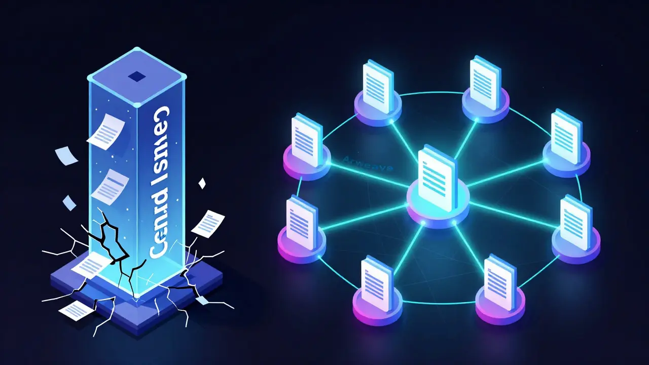 Fragile server vs secure decentralized node network