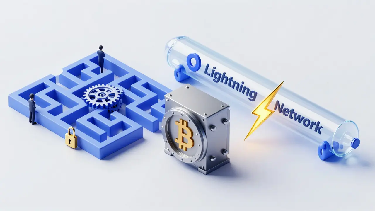 Comparison of lightning network vs on-chain bitcoin