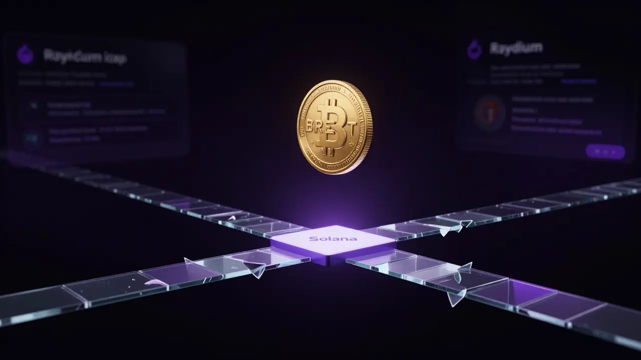 Golden coin floating over void representing risk