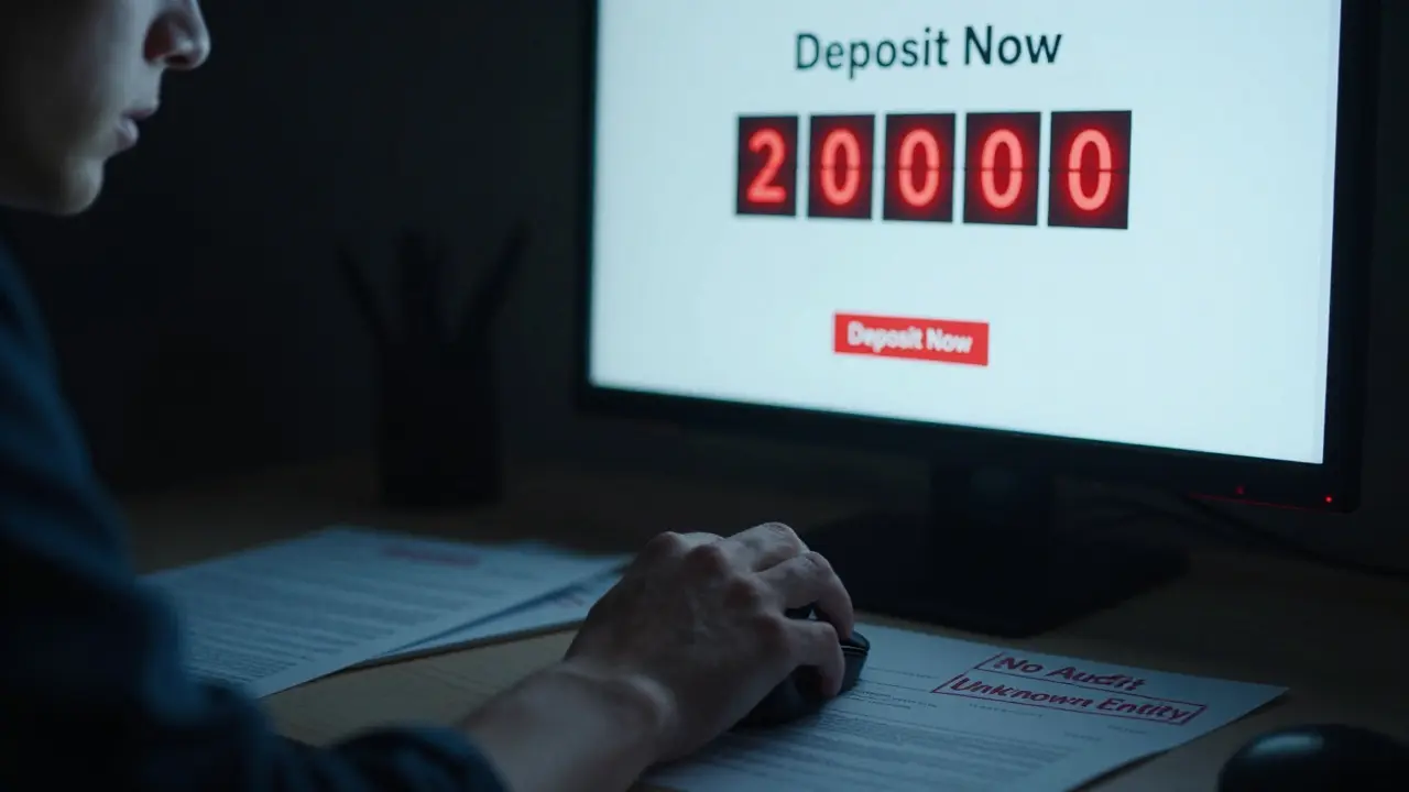 Hand hovering over mouse cursor with urgent red timer on screen