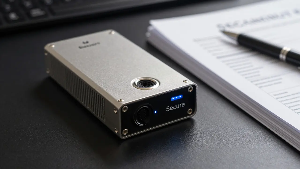 Secure hardware wallet and compliance documents for cold storage