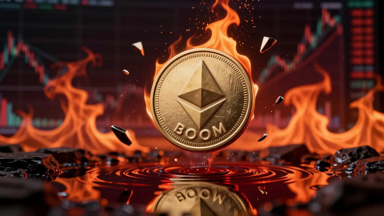 Volatile Ethereum meme coin burning with low liquidity