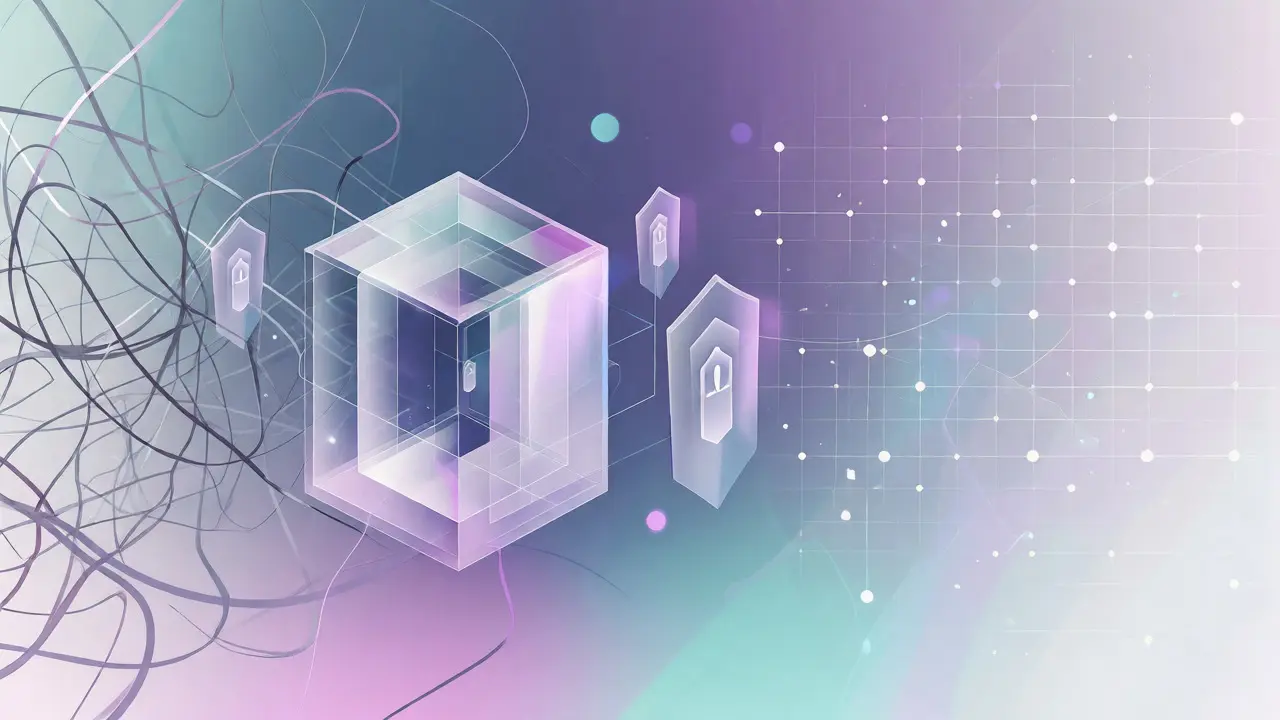 Abstract DeFi structure balancing privacy and regulation